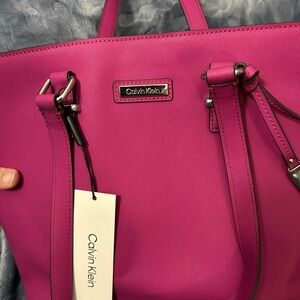 Calvin Klein Fuchsia Tote Bag